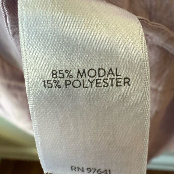 J JILL Lilac Purple Split V Neck Modal Roll Tab Popover Blouse Tunic‎ Baggy XL - Picture 4 of 5